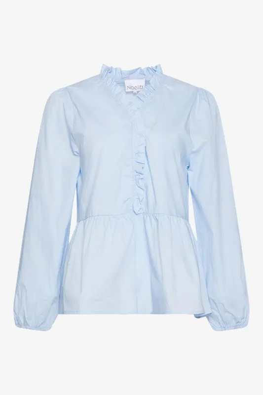 Matti Blouse Poplin Light Blue sold by Noella Fashion