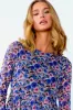Lola Dress Blue/Pink/Black Mix sold by Noella Fashion