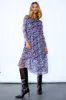 Lola Dress Blue/Pink/Black Mix sold by Noella Fashion