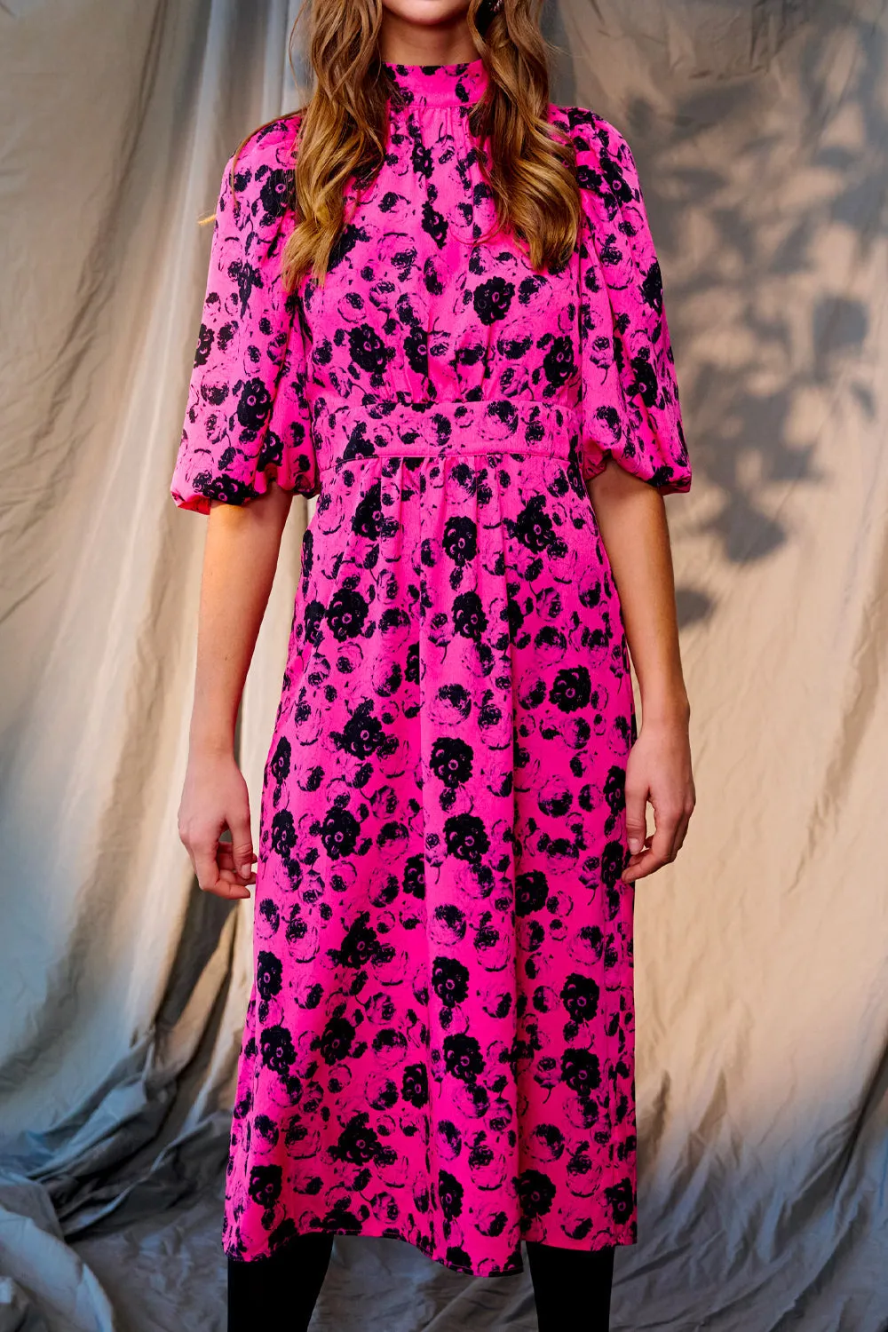 Paris Long Dress Fuchsia Flower sold by Noella Fashion product image thumbnail 2