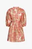 Aya Wrap Dress Pink/red Mix sold by Noella Fashion