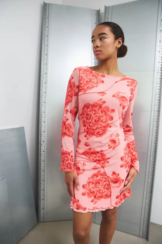 Joanna Dress Rose Print sold by Noella Fashion