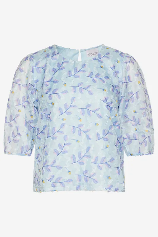 Mila Blouse Light blue mix sold by Noella Fashion