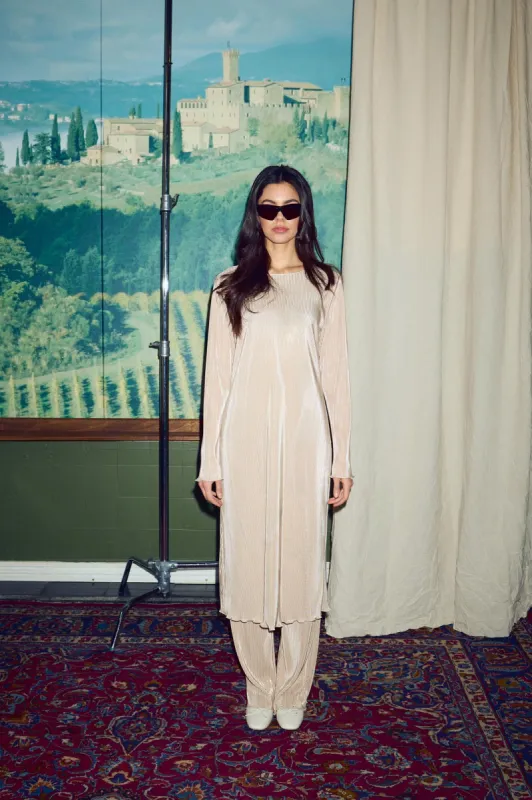 Mae Slim Dress Champagne sold by Noella Fashion