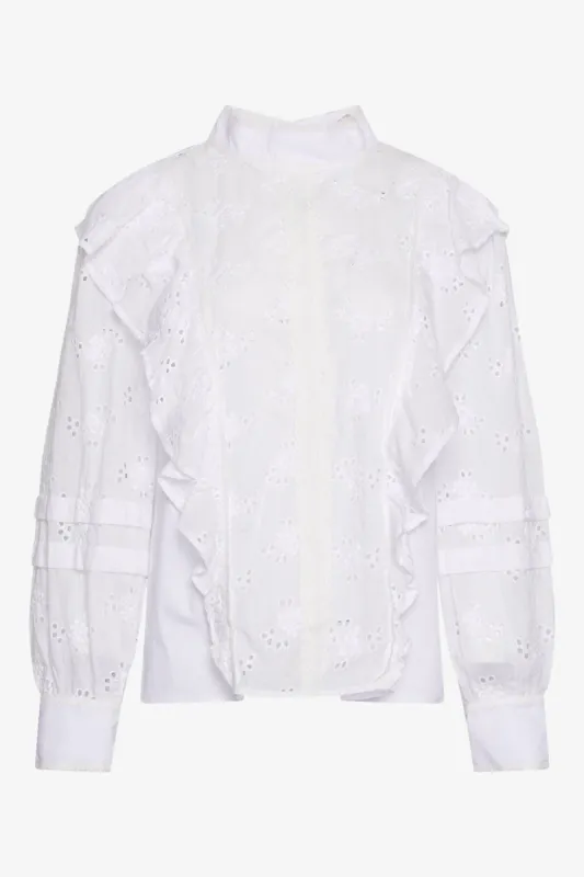 Rina Blouse White sold by Noella Fashion