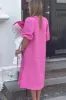 Reno Pastis Long Dress Bright Pink sold by Noella Fashion