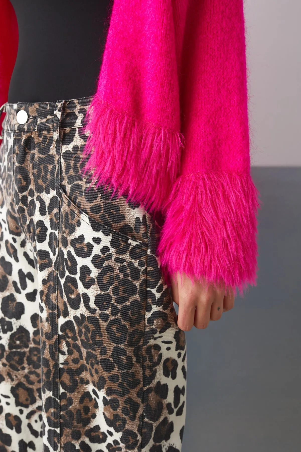 Tulip Knit Cardigan Pink sold by Noella Fashion product image thumbnail 2