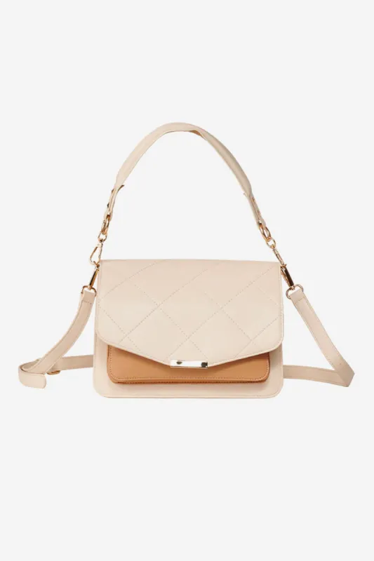 Blanca Bag Medium Nude Leather Look sold by Noella Fashion