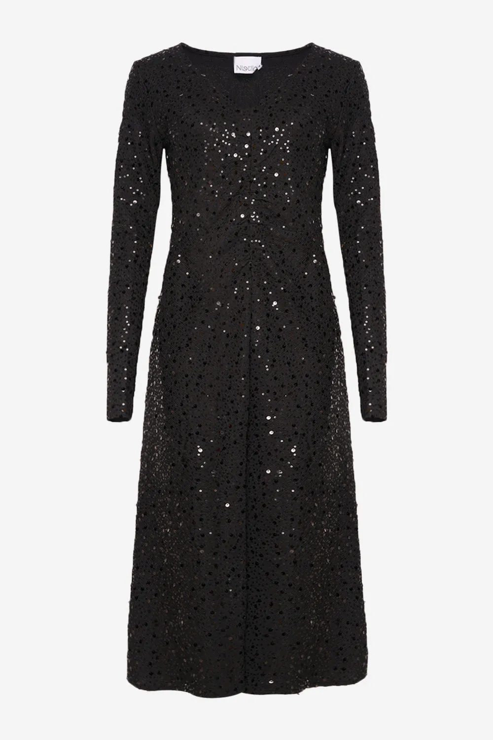 Verona Midi Dress Black w/ black sold by Noella Fashion