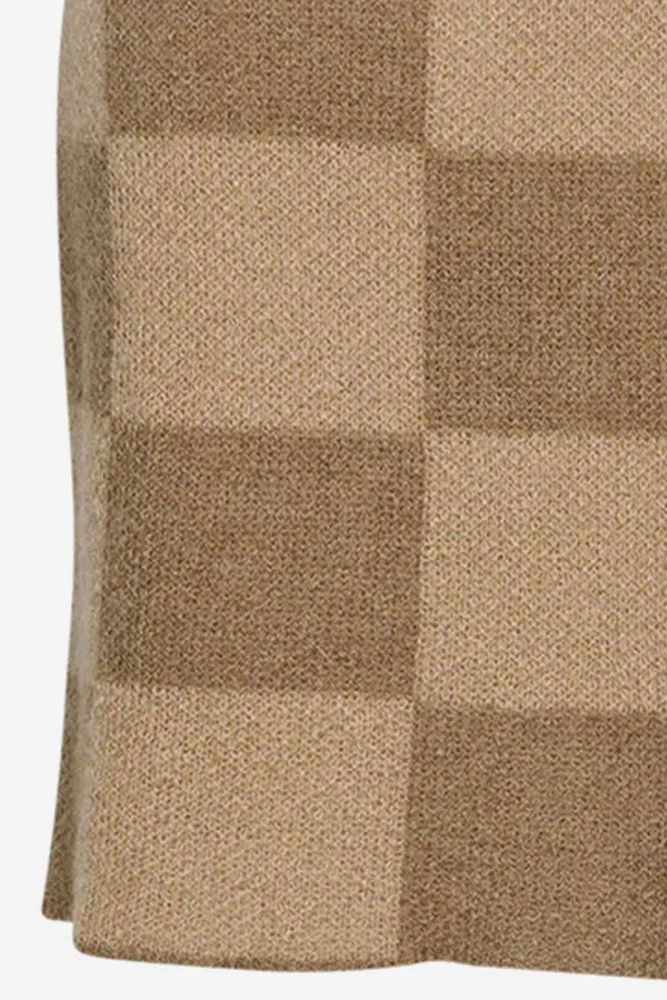 Kiana Knit Skirt Brown/Sand sold by Noella Fashion product image thumbnail 5
