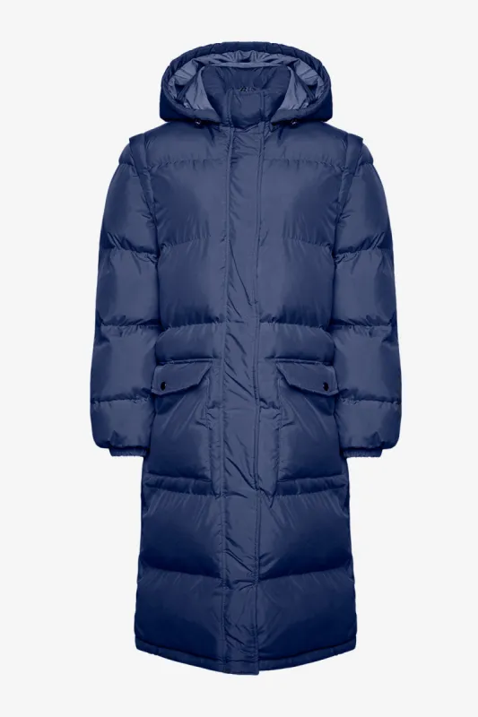 Eliza Puffer Coat Navy sold by Noella Fashion