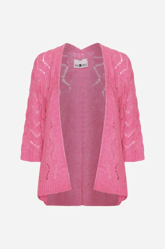 Luca Knit Cardigan Bright Pink sold by Noella Fashion