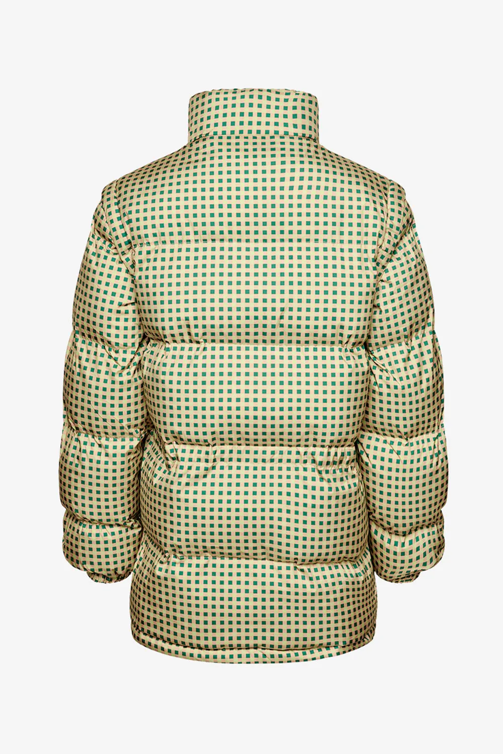 Emilia Puffer Jacket Green/lime Checks sold by Noella Fashion product image thumbnail 3