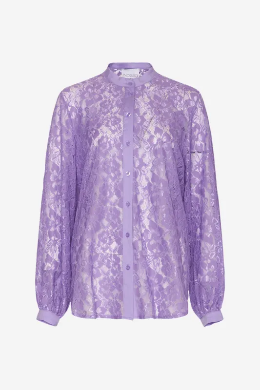 Bristol Lace Shirt Lilac sold by Noella Fashion