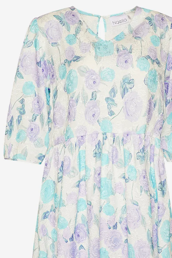 Mila Dress Lilac/blue flower sold by Noella Fashion product image thumbnail 5