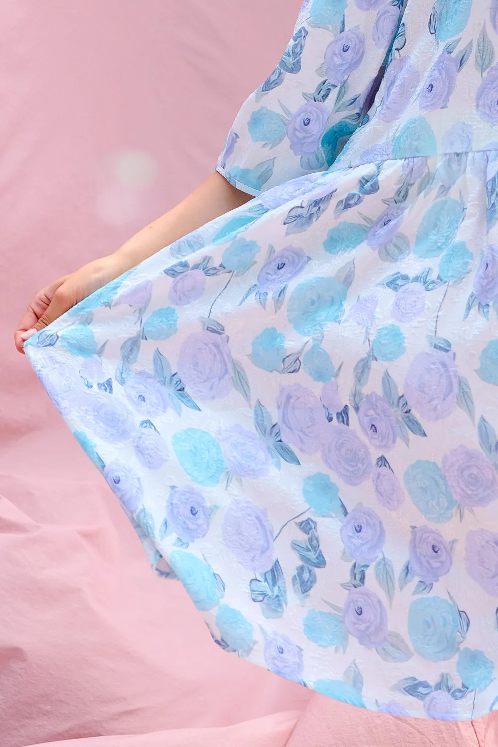 Mila Dress Lilac/blue flower sold by Noella Fashion product image thumbnail 3