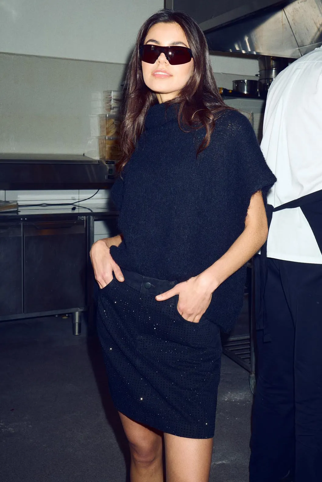 Kellyn Knit Vest Black sold by Noella Fashion