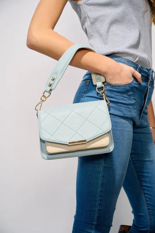 Blanca Bag Medium Light Blue/Birch sold by Noella Fashion