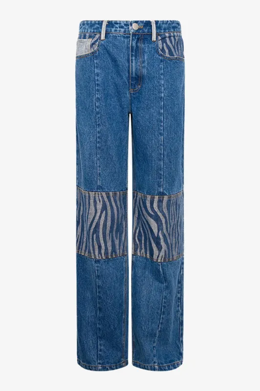 Katy Patch Jeans Patch Denim sold by Noella Fashion