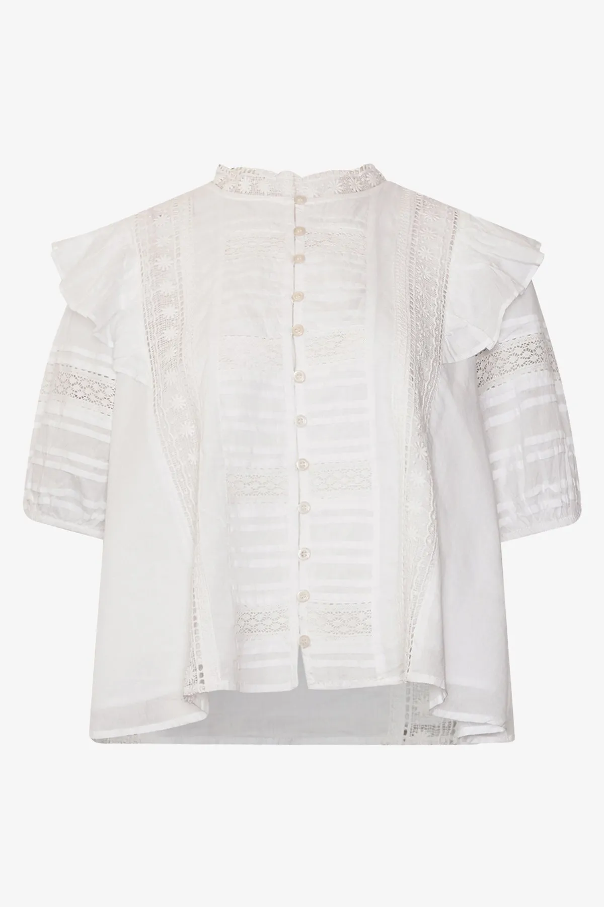 Keshondra Blouse White sold by Noella Fashion