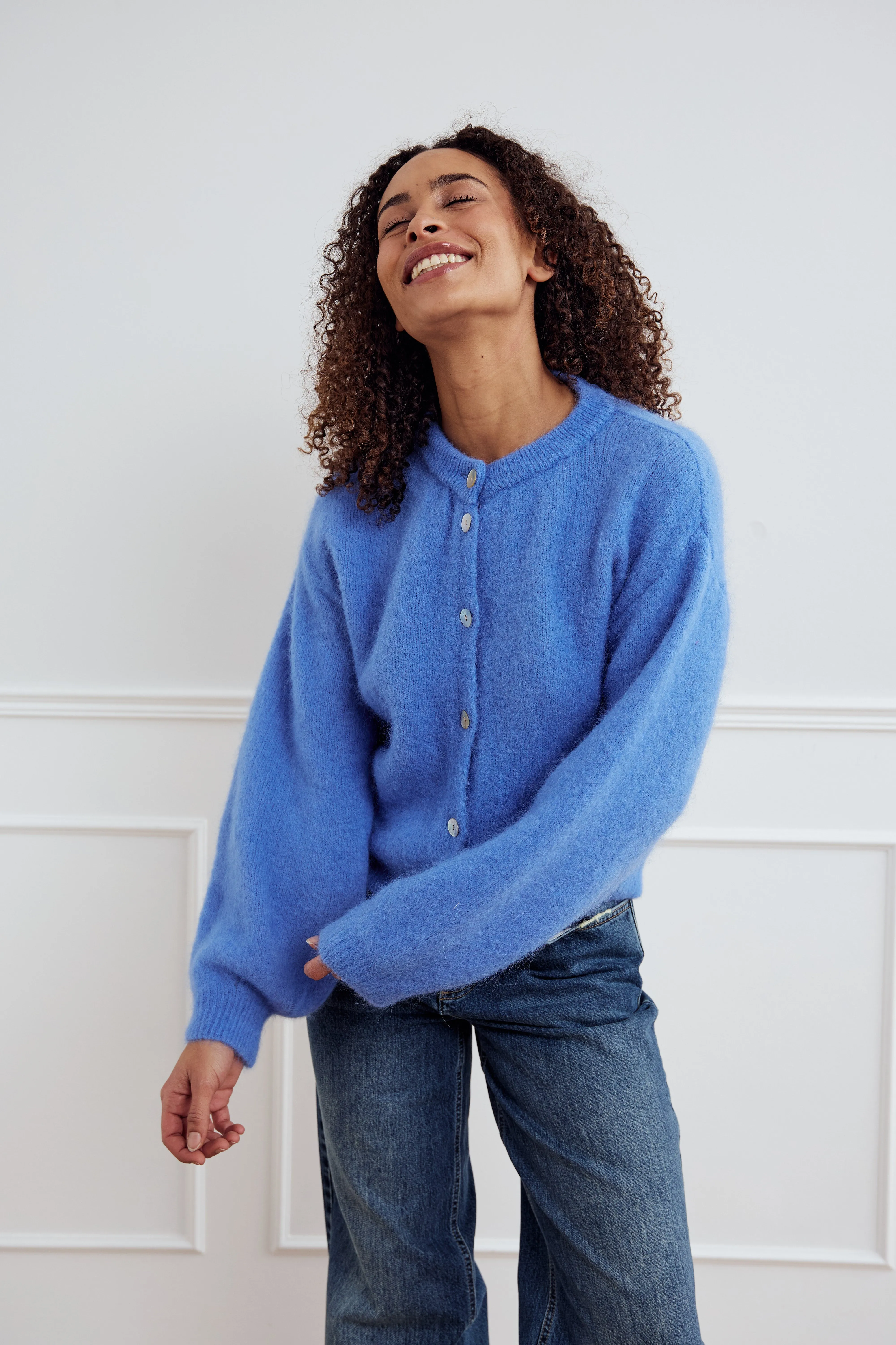 Kae Knit Cardigan Dove Blue sold by Noella Fashion product image thumbnail 4