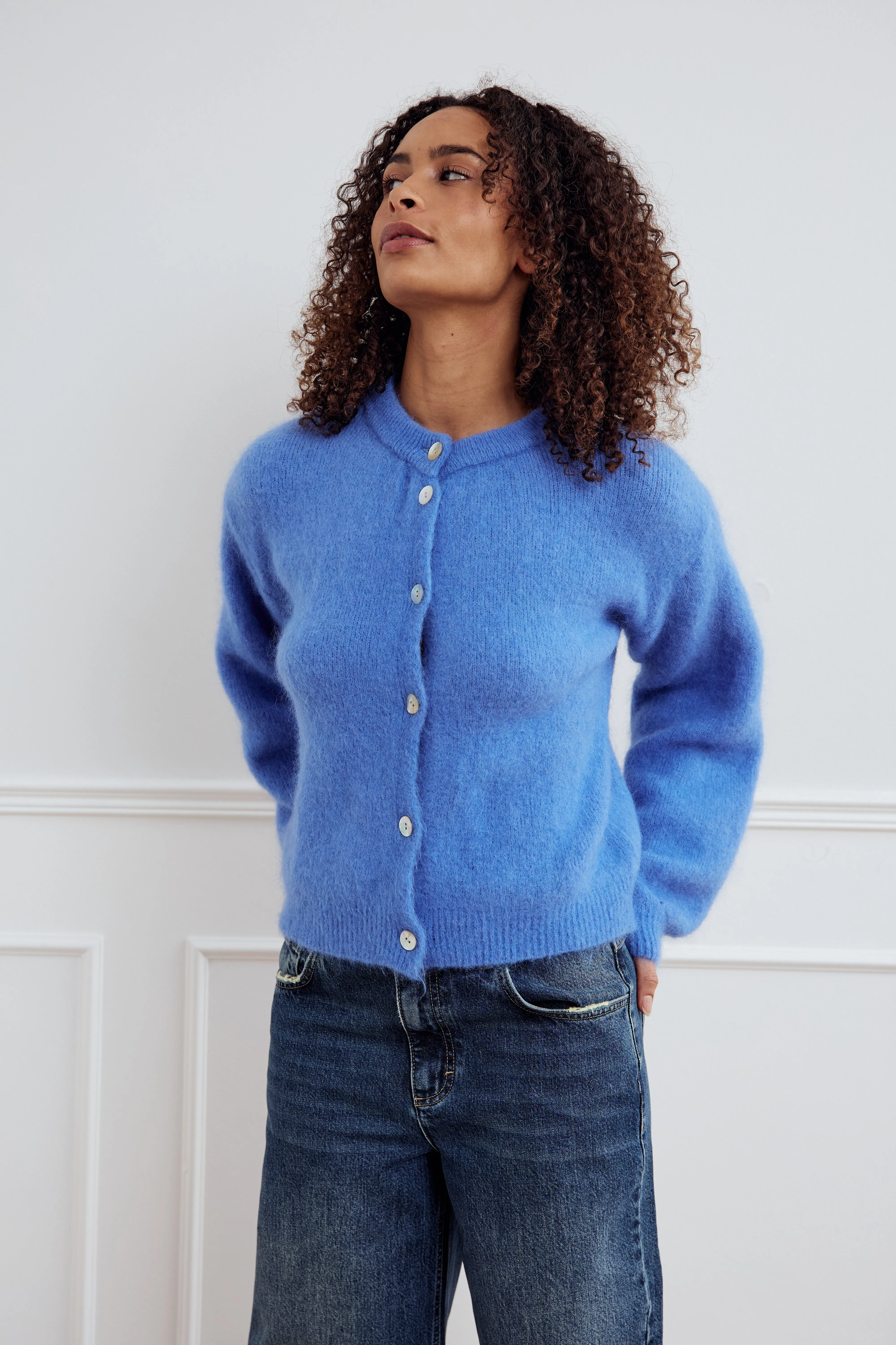 Kae Knit Cardigan Dove Blue sold by Noella Fashion product image thumbnail 3