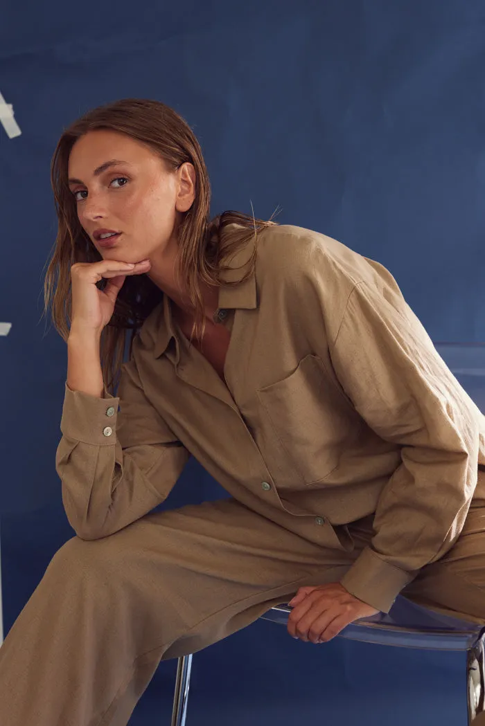 Lakelynn Shirt Timber Brown sold by Noella Fashion