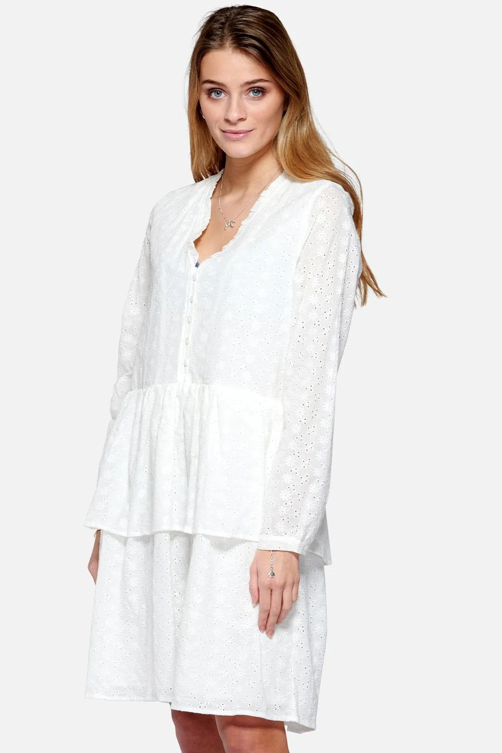 Bille Dress Cotton Embrodery White sold by Noella Fashion product image thumbnail 5
