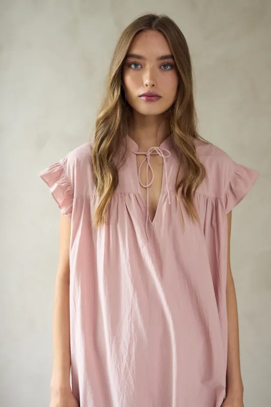 Sevim Dress Washed Pink sold by Noella Fashion