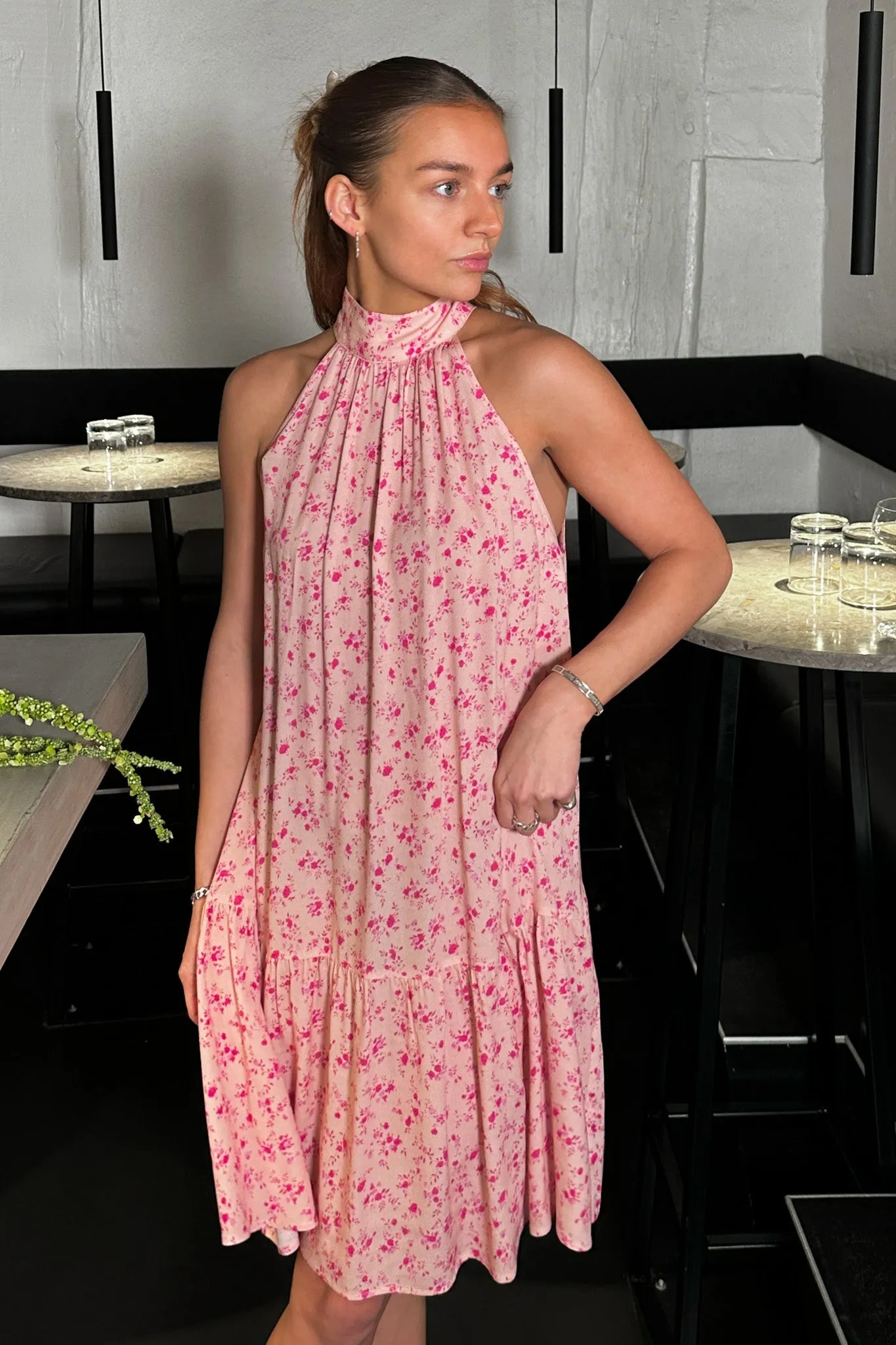 London Short Dress Cheryl Pink Print sold by Noella Fashion product image thumbnail 2