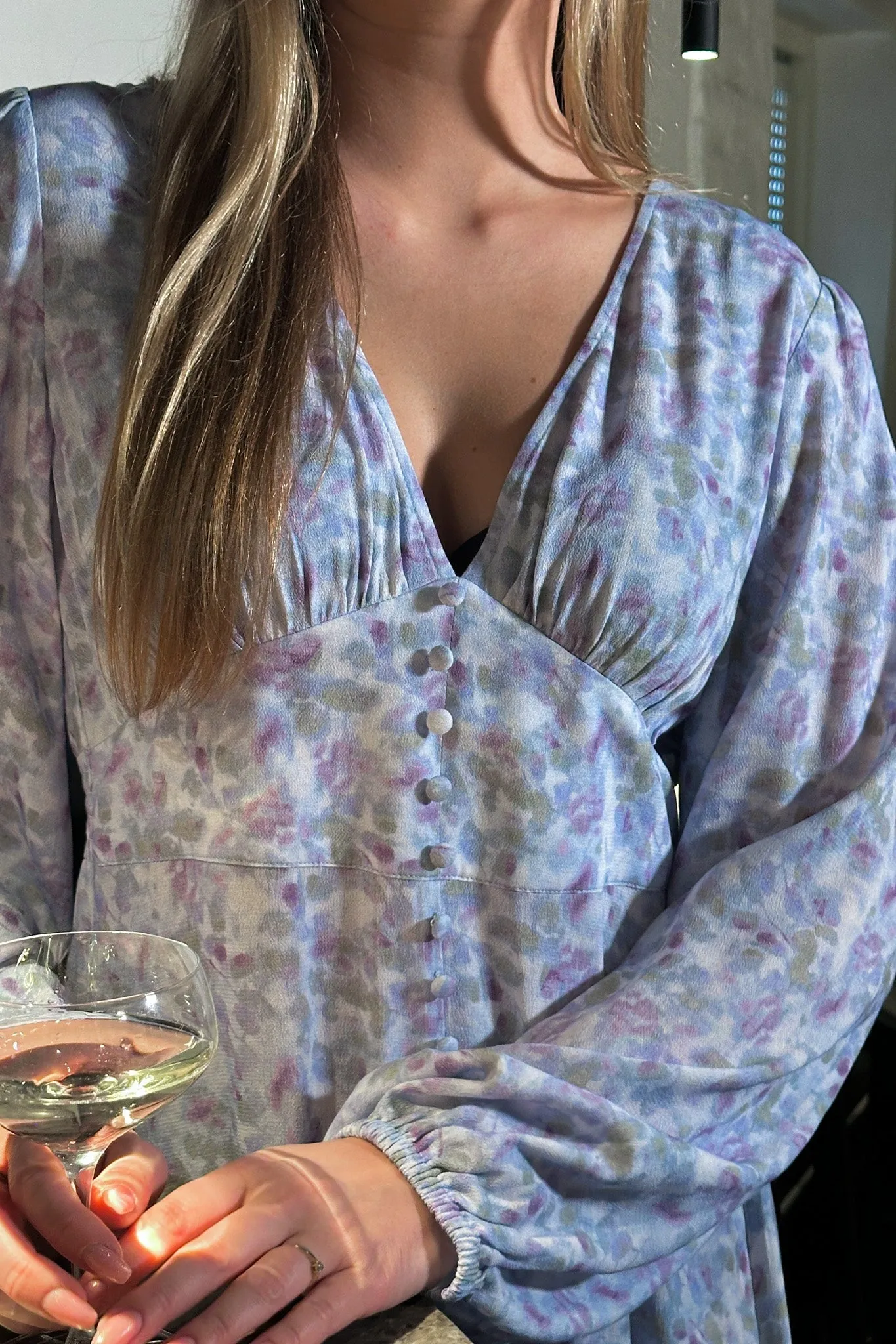 Lilith Maxi Dress Cinthia Blue Print sold by Noella Fashion