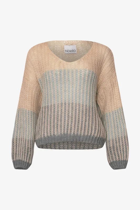 Lillie Knit Cheyenne Blue Stripe sold by Noella Fashion