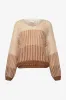 Lillie Knit Cheyenne Sand Stripe sold by Noella Fashion