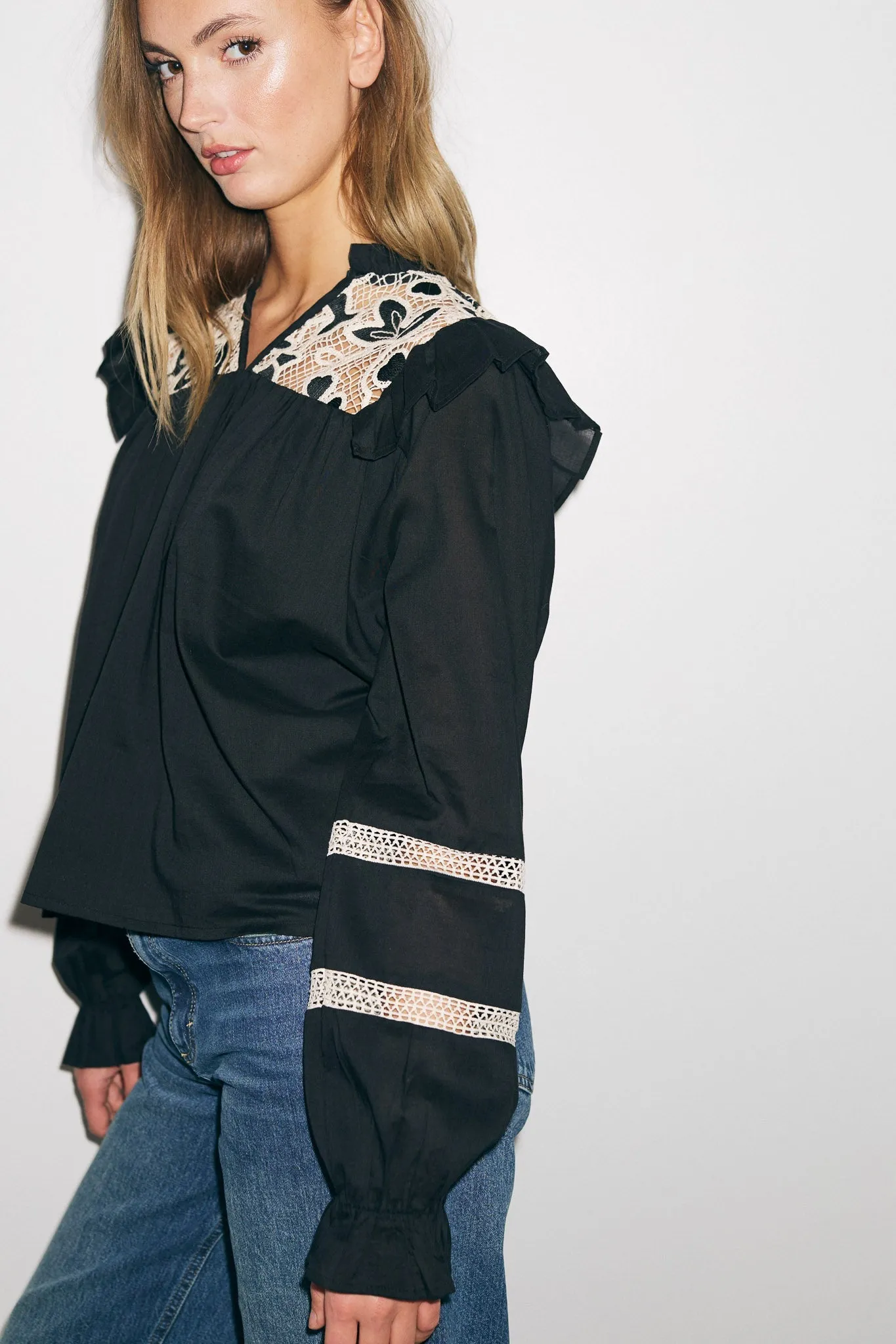 Salba Blouse Black sold by Noella Fashion product image thumbnail 4