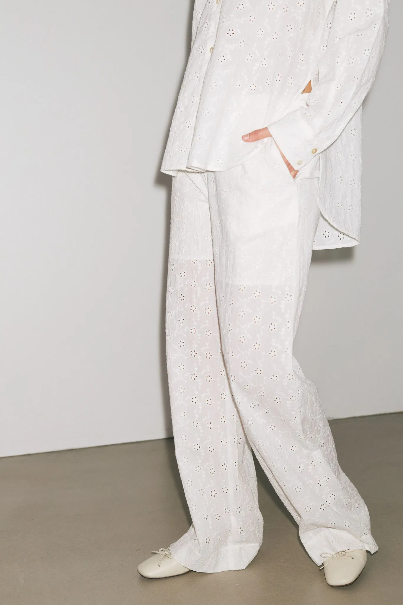 Samira Pants White sold by Noella Fashion