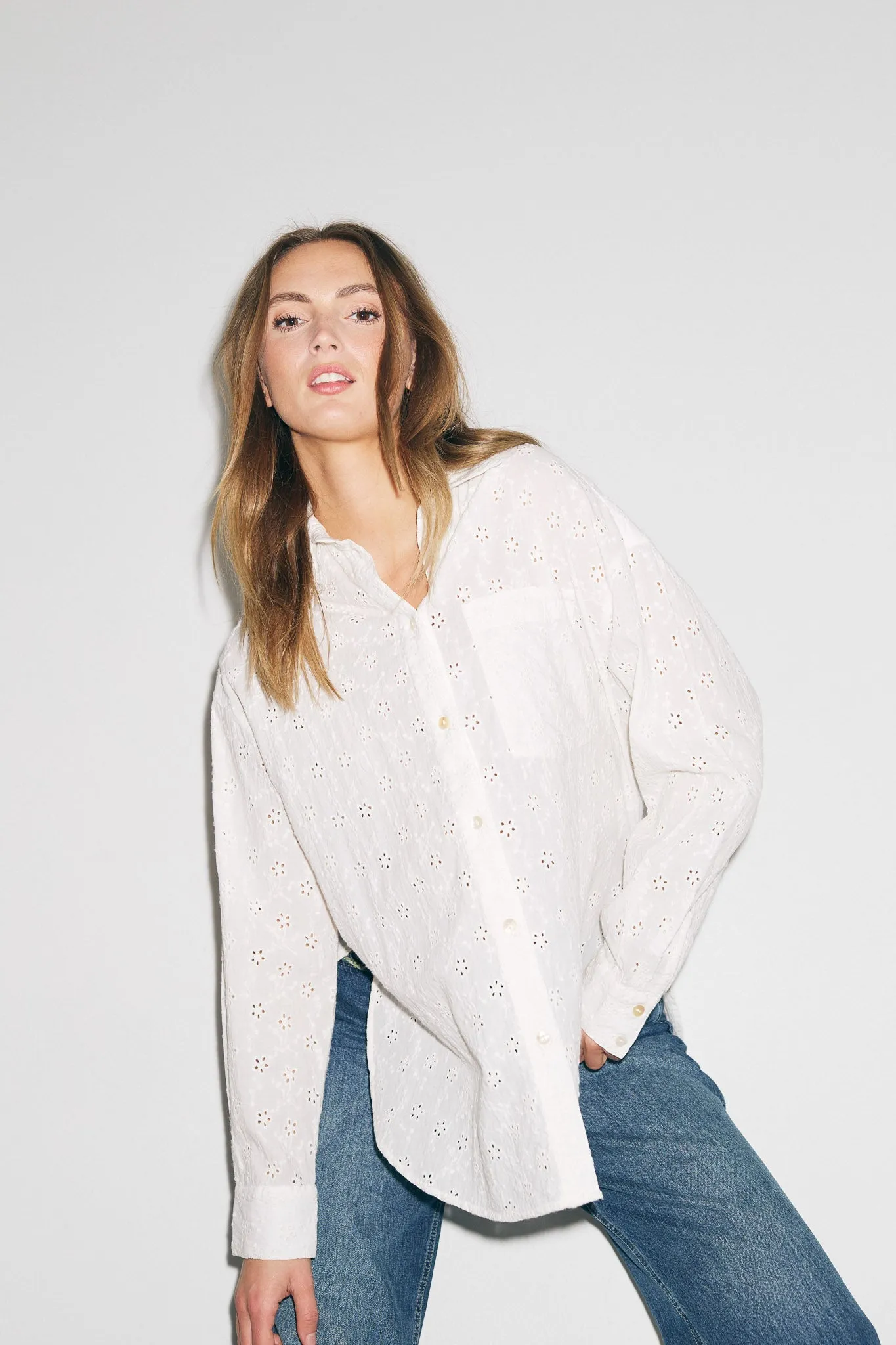 Lakelynn Shirt White sold by Noella Fashion