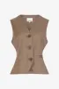 Kasaundra Vest Timber Brown sold by Noella Fashion