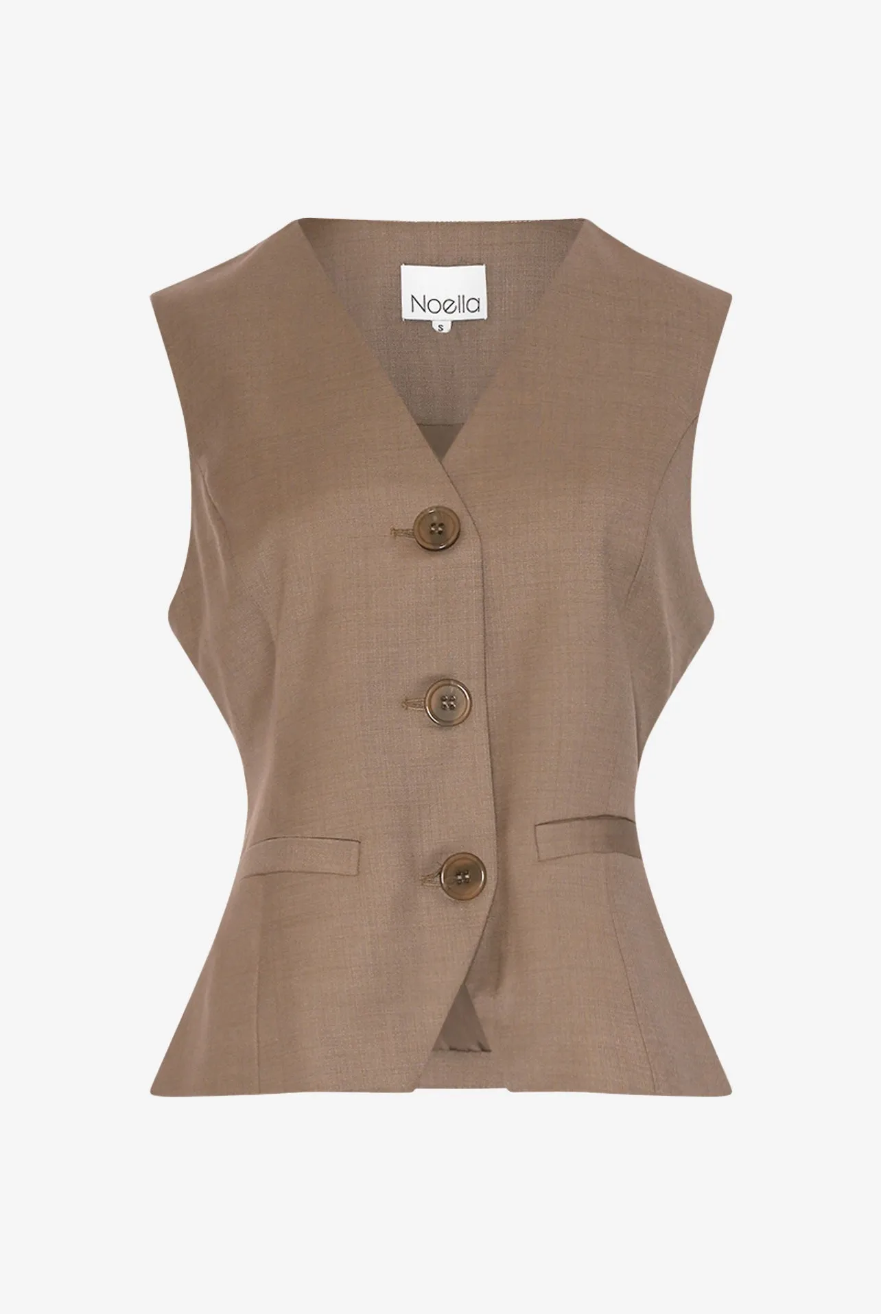 Kasaundra Vest Timber Brown sold by Noella Fashion