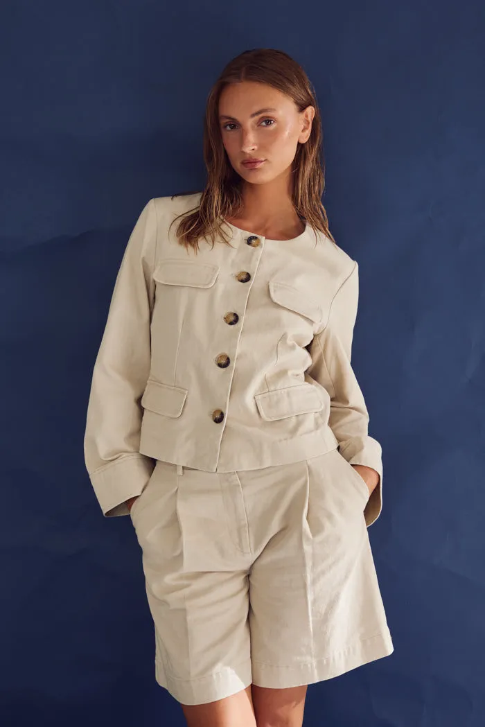 Lettie Shorts Ivory sold by Noella Fashion