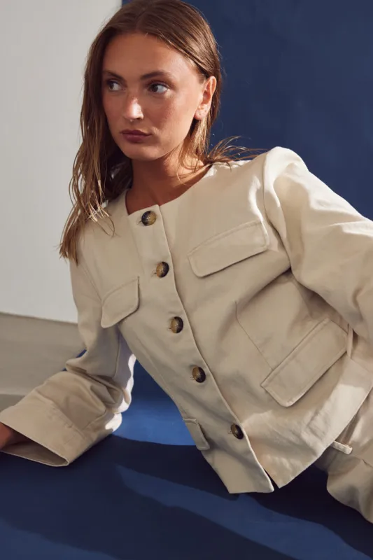 Laylah Jacket Ivory sold by Noella Fashion