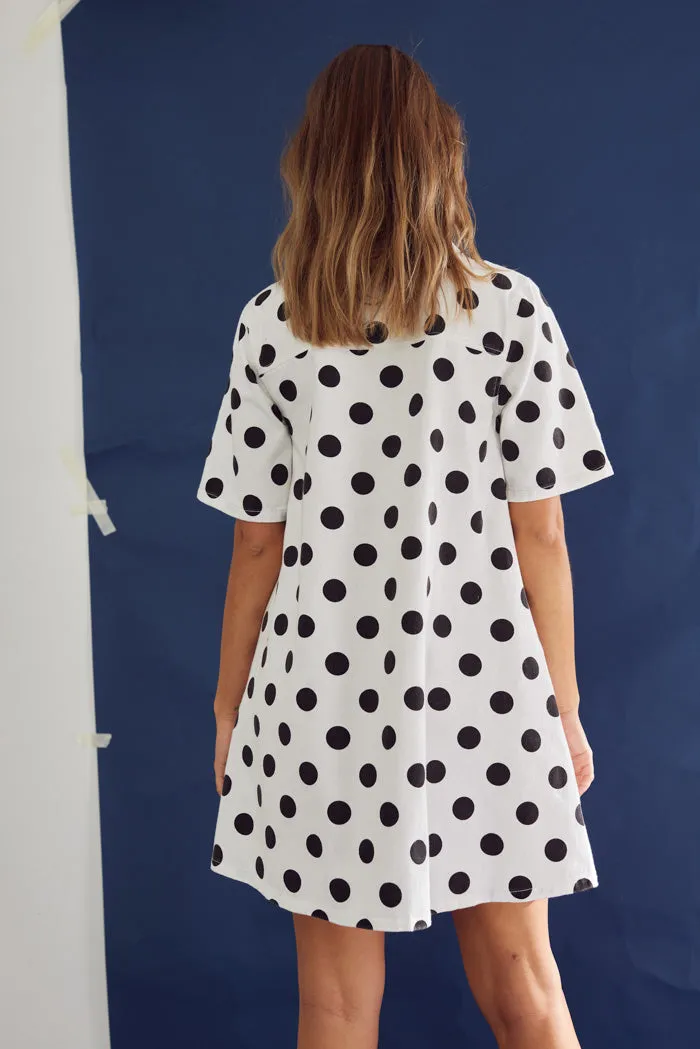 Jozie Dress Carmella White Print sold by Noella Fashion product image thumbnail 4