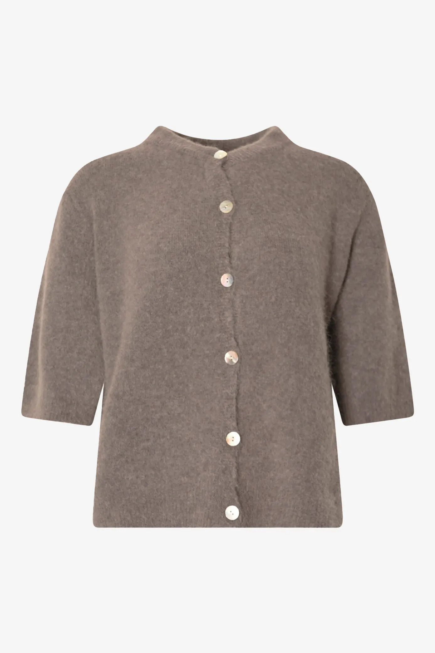 Kae SS Knit Cardigan Coffee sold by Noella Fashion