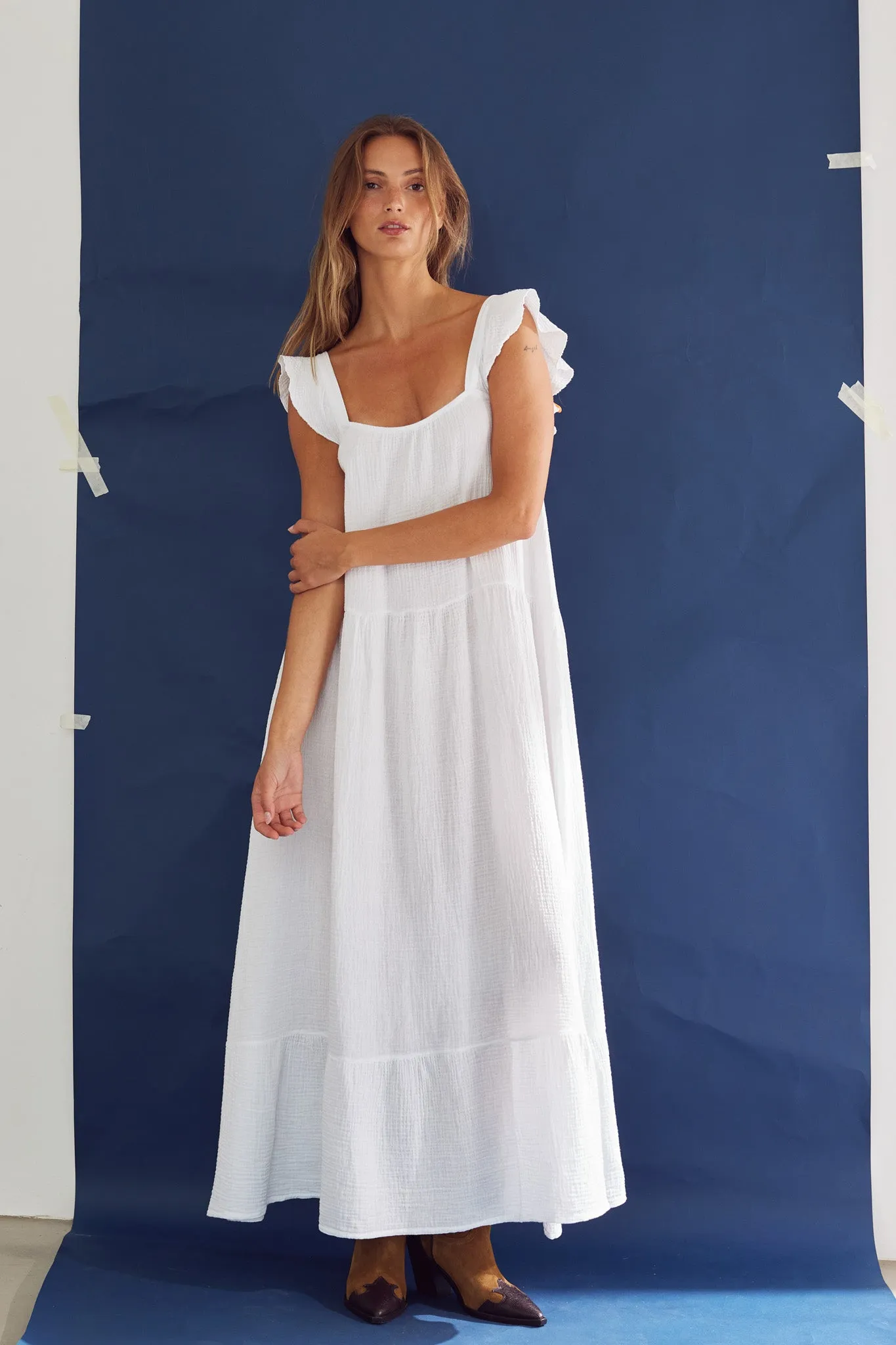 Lina Dress White sold by Noella Fashion product image thumbnail 2