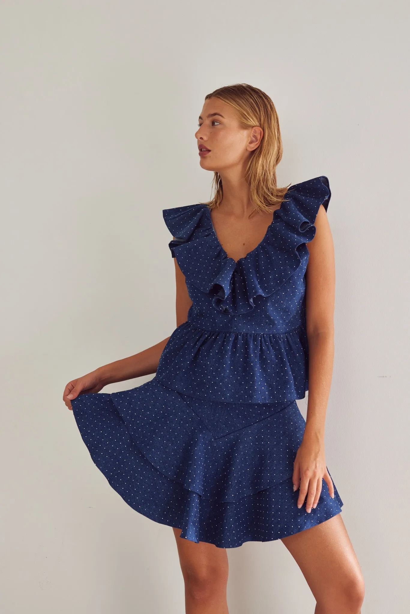 Louisa Blouse Blue Wash sold by Noella Fashion product image thumbnail 3