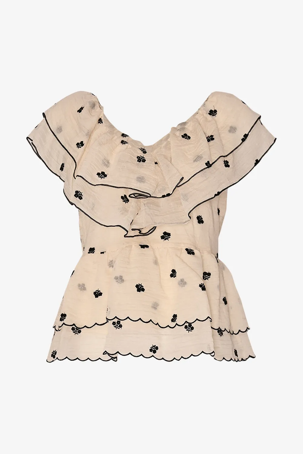 Louisa Blouse Offwhite sold by Noella Fashion product image thumbnail 5