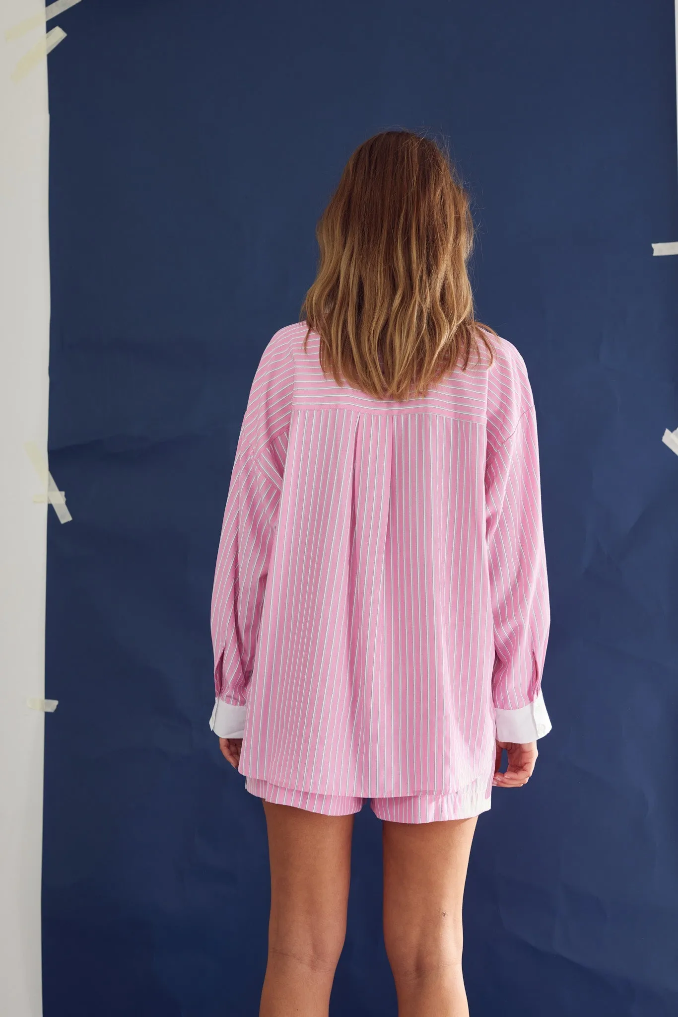 Lea Shorts Carsyn Pink Stripe sold by Noella Fashion product image thumbnail 3