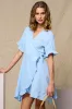 Aleppo Short Dress Light Blue sold by Noella Fashion