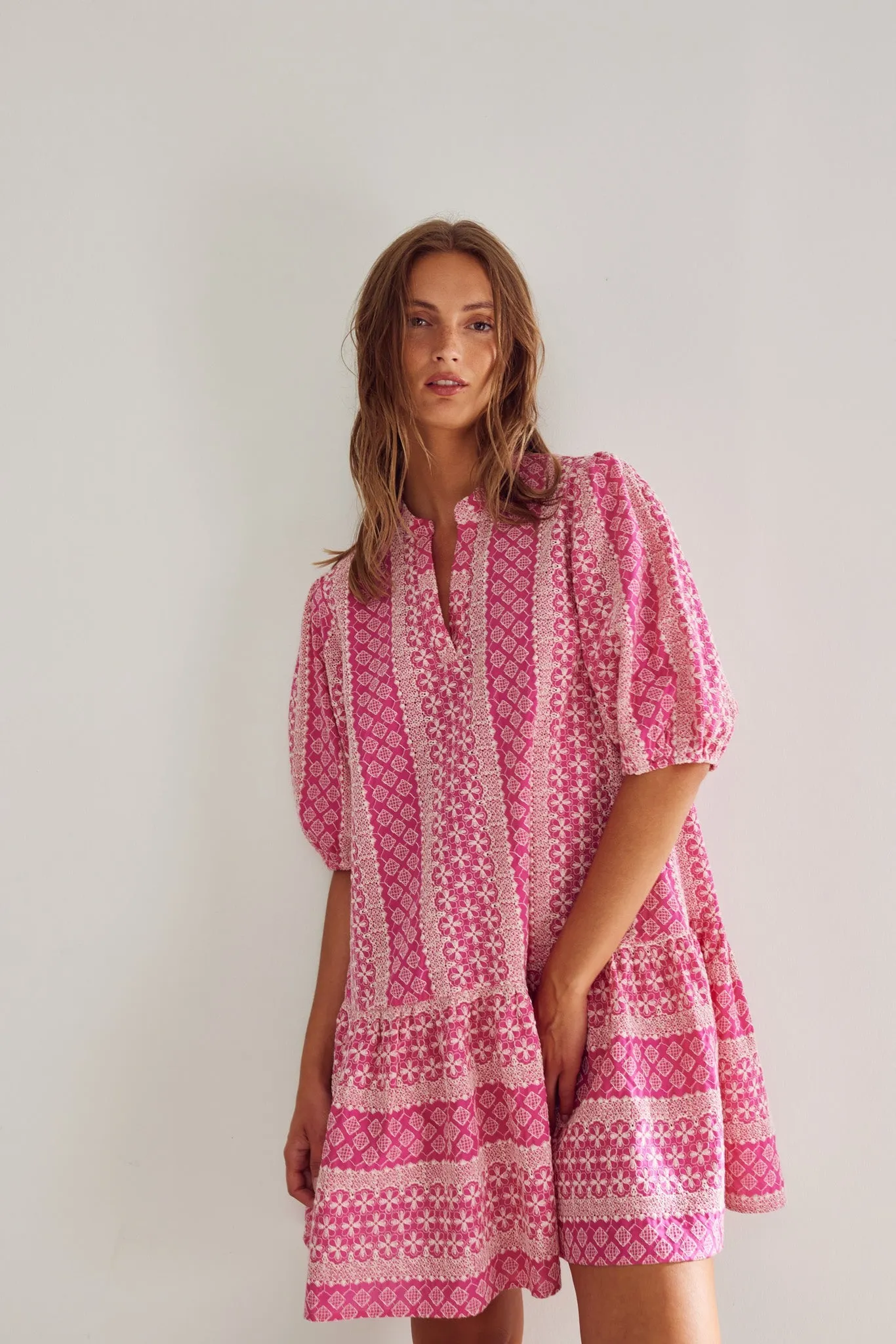 Lillianna Dress Pink Sugar Combo sold by Noella Fashion product image thumbnail 2