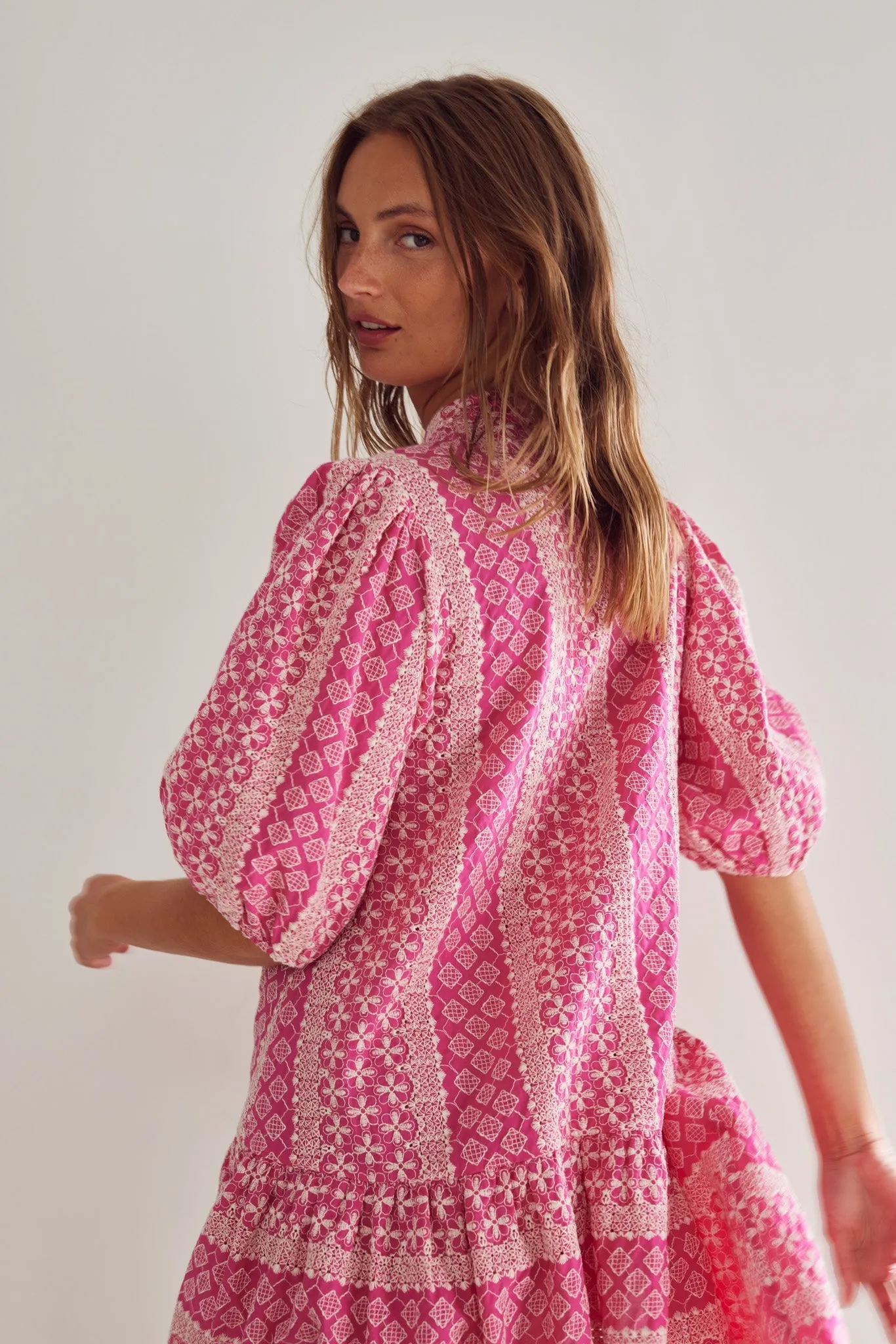 Lillianna Dress Pink Sugar Combo sold by Noella Fashion