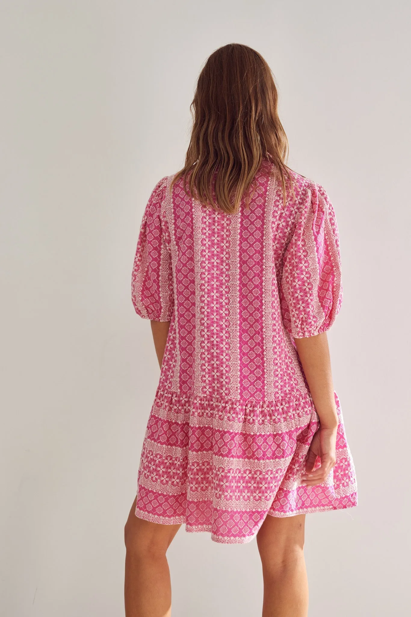 Lillianna Dress Pink Sugar Combo sold by Noella Fashion product image thumbnail 4